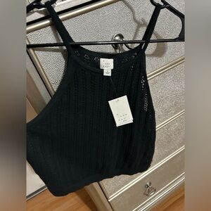 A New Day Women's Black Knitted Tank Top